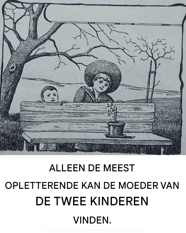 Deze oude illusie verwart het brein: vind de moeder van twee kinderen in 5 seconden