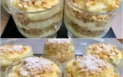Als ik lui ben, maak ik altijd dit dessert. “Napoleon in een glas”: je hoeft alleen maar je vingers te likken. Gegeten in 2 minuten