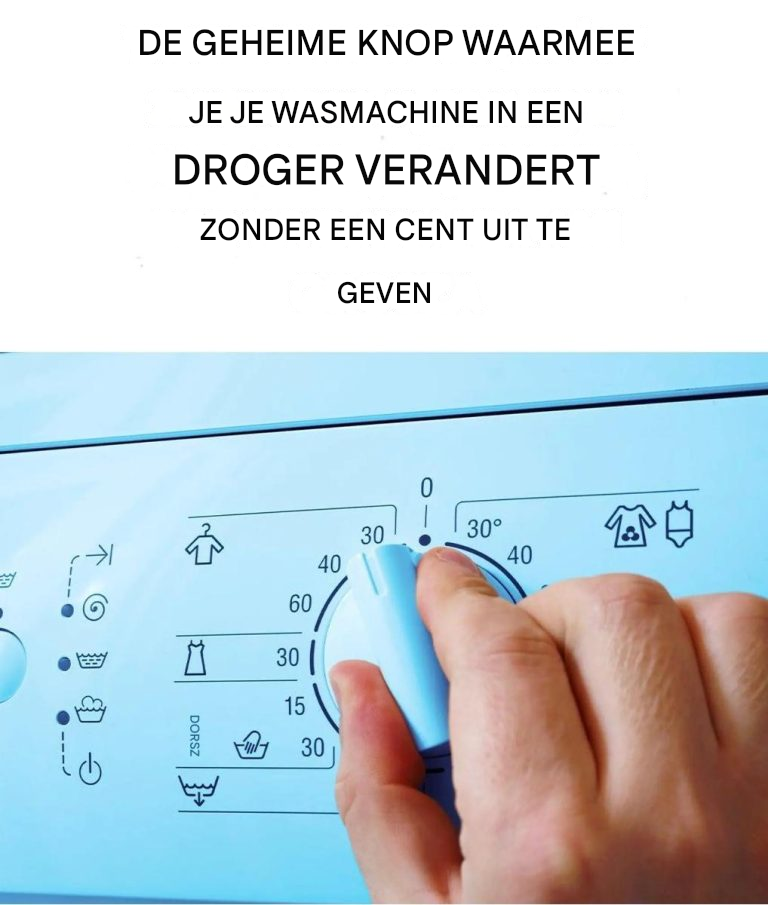 Was direct in de wasmachine drogen: een truc die een droger vervangt
