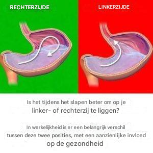 Op welke kant kan je beter slapen?