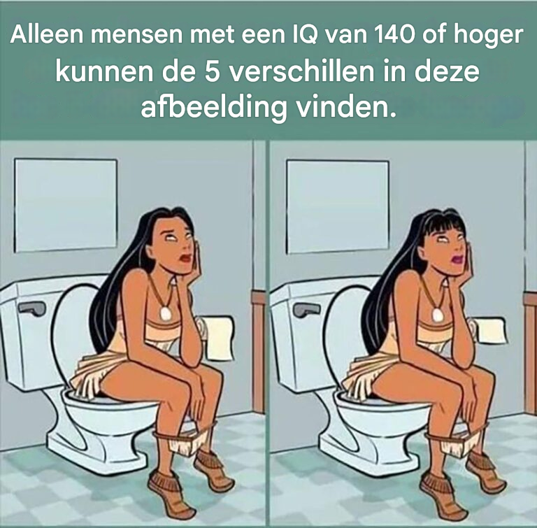 Test: Alleen iemand met een IQ van 140 kan de 5 verschillen vinden