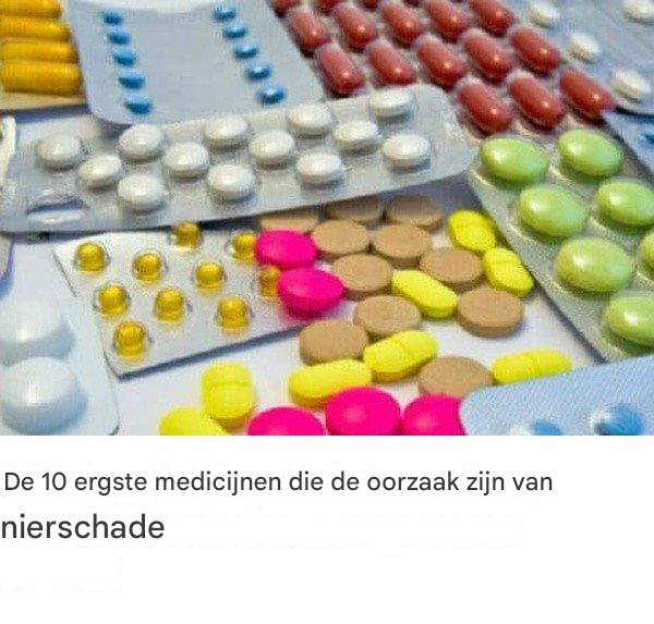 De 10 ergste medicijnen die nierschade veroorzaken