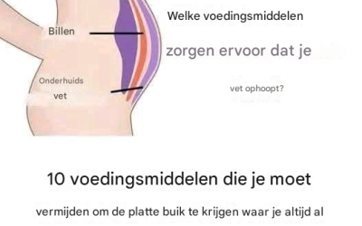 10 voedingsmiddelen om te vermijden om de platte buik te krijgen waar je altijd al van gedroomd hebt