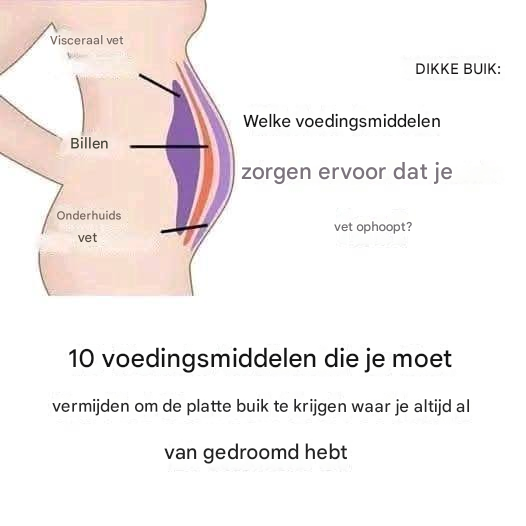 10 voedingsmiddelen om te vermijden om de platte buik te krijgen waar je altijd al van gedroomd hebt