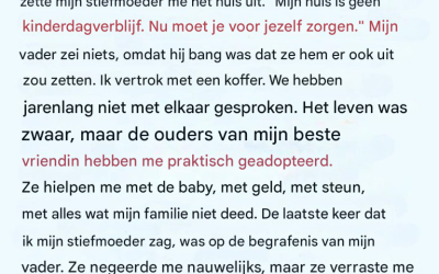 Mijn stiefmoeder verliet me op mijn zeventiende omdat ik zwanger was. Jaren later veranderde haar laatste brief alles.