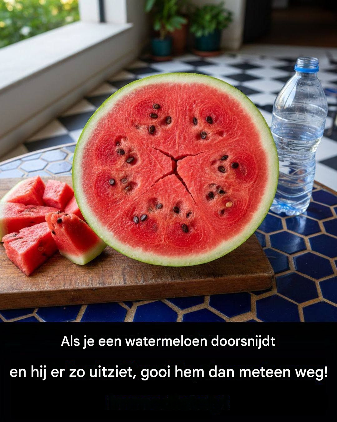 Als uw watermeloen deze waarschuwingssignalen heeft, kunt u deze het beste gooien (Eenvoudige voedselveiligheidsgids)