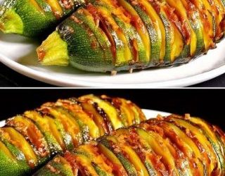 Het ultieme recept voor Hasselback Courgette